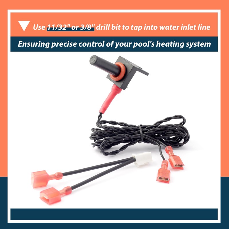 Lisnhlin ECS0275 Water Temperature Sensor Compatible with AquaCal Pool Heater