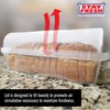 Kitchen Discovery Plastic Bread Box Container Preserve Bread Up To