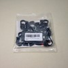 ajile QHC115x20-FBA Double Gripping Plastic Hose Clamps Black Pipe Clamp