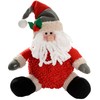 WeRChristmas Sitting Down Santa Christmas Decoration-30cm, 30 x 25 x