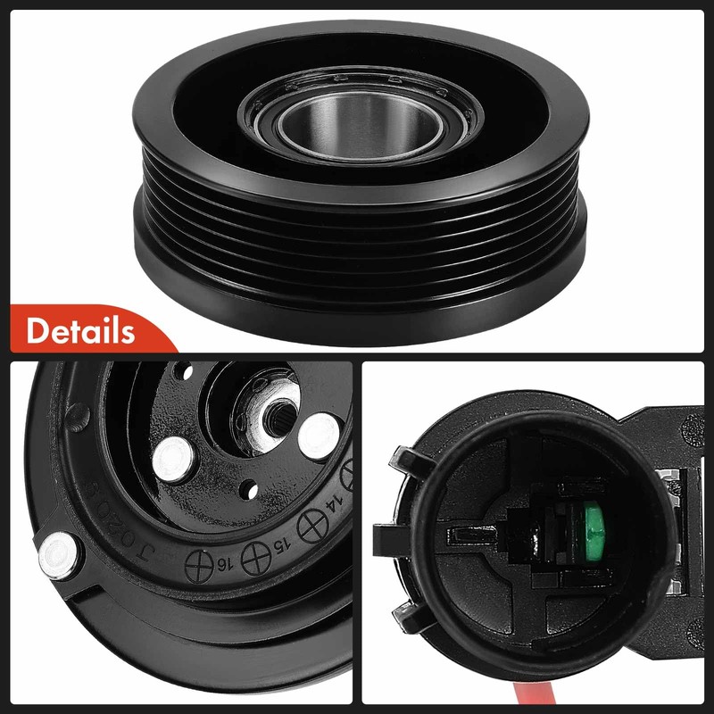A-Premium Air Conditioner AC Compressor Clutch Kit Compatible with Mitsubishi