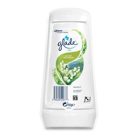 Glade Solid Gel Air Freshener, Odour Eliminator for Home & Bathroom, Lily of the Valley, 150g