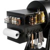 Magnetic Grill Caddy with Bins, BBQ Tool Organizer with Paper