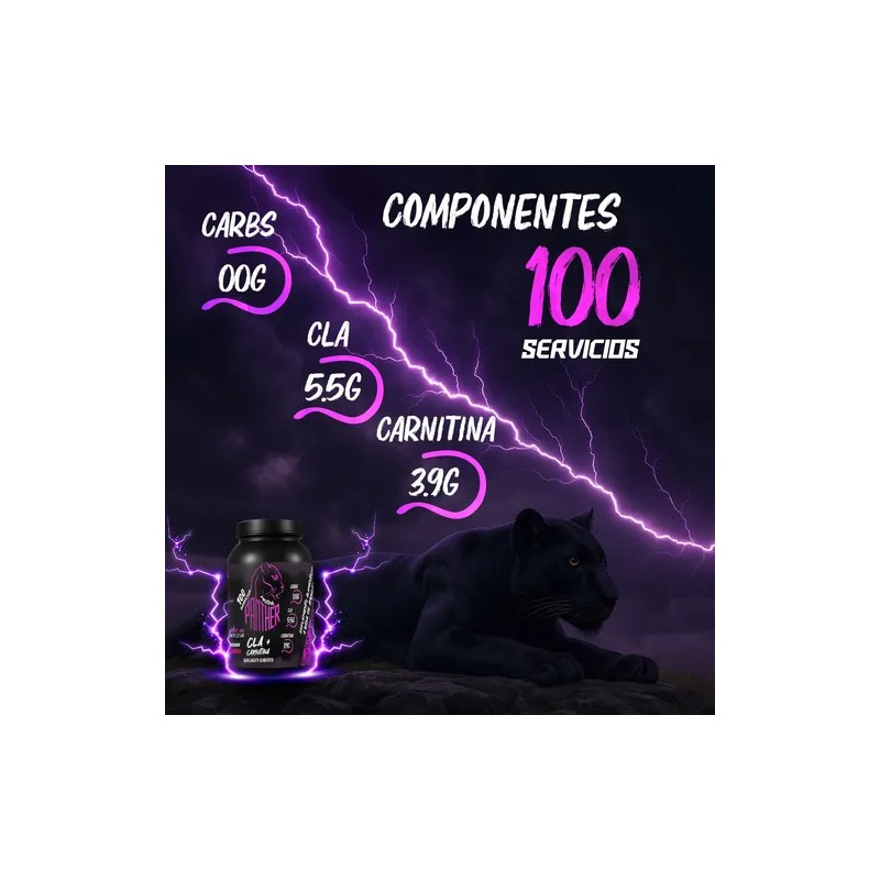 Suplemento Cla + Carnitina 1kg En Polvo Panther Protein