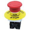 mxuteuk 2NC 22mm Emergency Stop Push Button Switch Red Mushroom