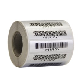 200 x 58 x 13mm Barcode Sticky Labels - Glossy Polyester - Progressively Numbered - for Warehouse Inventory or Goods