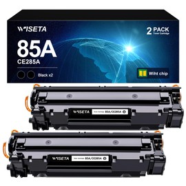 WISETA 85A P1102W CE285A Toner Cartridges for HP 85A Black Laserjet CE285A Toner Cartridges for Laserjet Pro P1102W P1109W M1217NFW M1212NF Printer Ink Cartridge(2 Black)