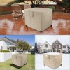 POMER Fire Pit Cover, Firepit Covers Square Outdoor Furniture Covers