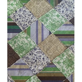 Crossed Paths 12x12 Scrapbook Paper Quilt Faith Christian Crossed Paths purple green Set of 7