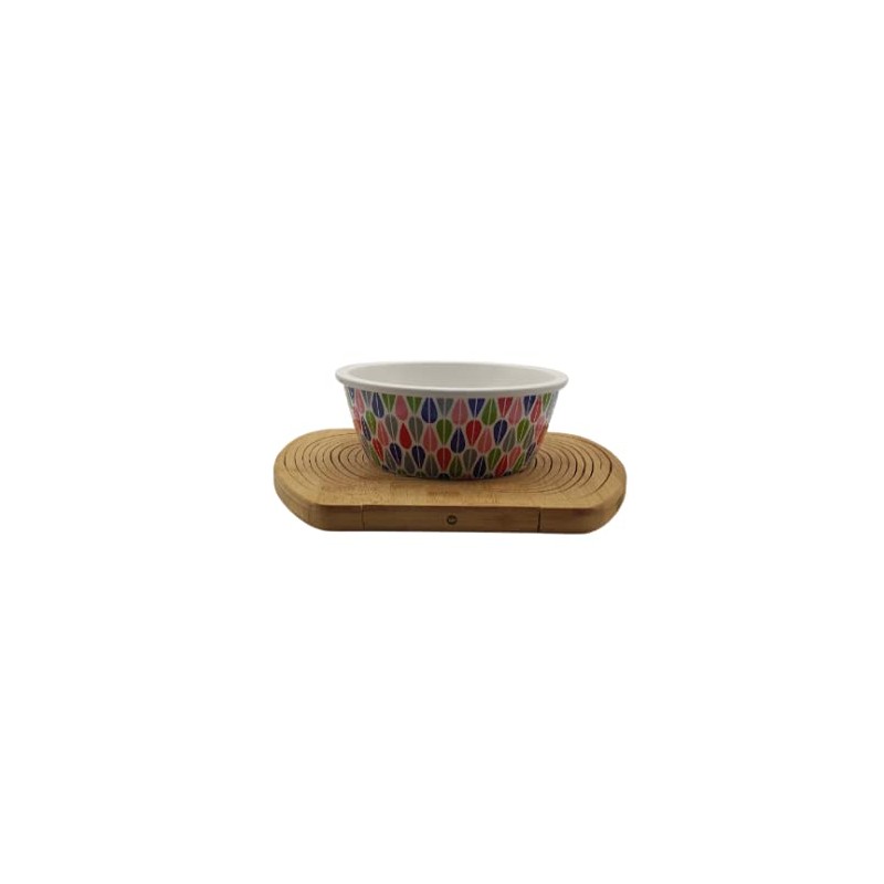 SusggO Folding Fruit Basket Bamboo Wood Vegetable Cutting Board Worktop