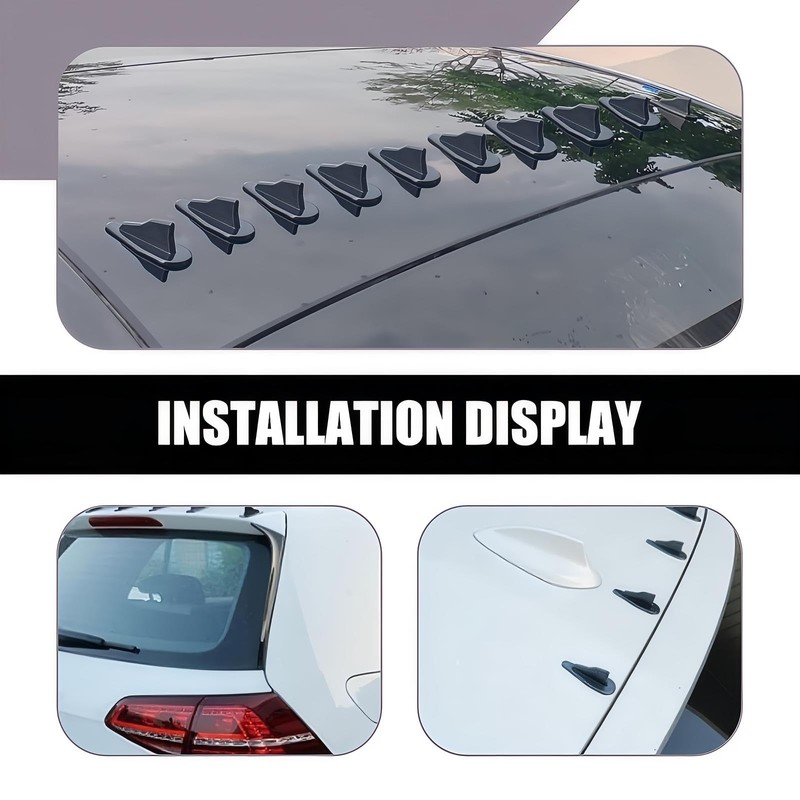 Shark Fin Shark Fin Set Kit Compatible with Spoiler Roof
