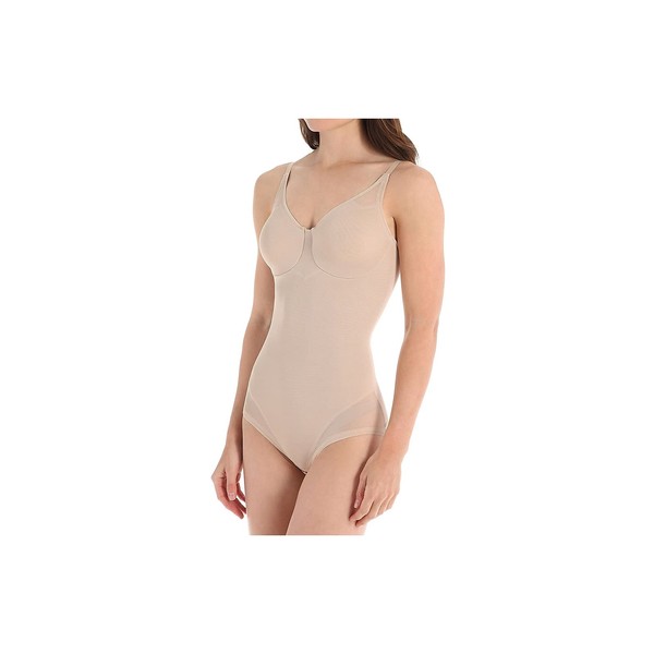 Miraclesuit Shapewear Women's Extra Firm Sexy Sheer Shaping Bodybriefer Nude