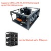 Yeiwenl DIY Computer Case PC Frame Desktop Chassis Stackable Rack