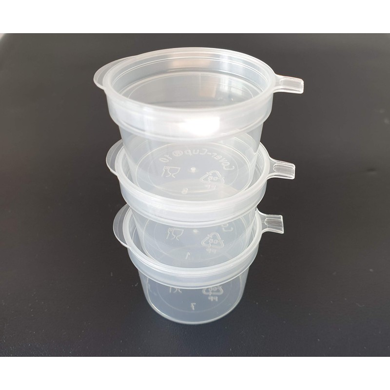 SHC Web 100 x Mini 10ml Hinged Lid Pots -