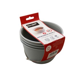 Dependable Industries inc. Essentials Unbreakable Microwave Bowls Heat and Eat 26 OZ Dishwasher Safe BPA-Free Plastic for Serving Soup Pasta Noodles Oatmeal Cereal Stakable Set of 4