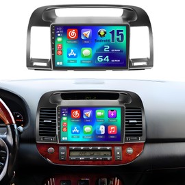 Inefala [2+64GB] Android 15 Car Radio for Toyota Camry (Fit-J.B.L Version) 2002-2006 with Carplay Android Auto, 9 Inch HD Touchscreen Car Stereo with WiFi GPS Bluetooth FM/RDS SWC Backup Camera MIC