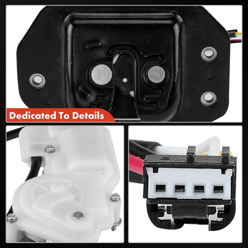 A-Premium Rear Trunk Latch Tailgate Door Lock Actuator Compatible with