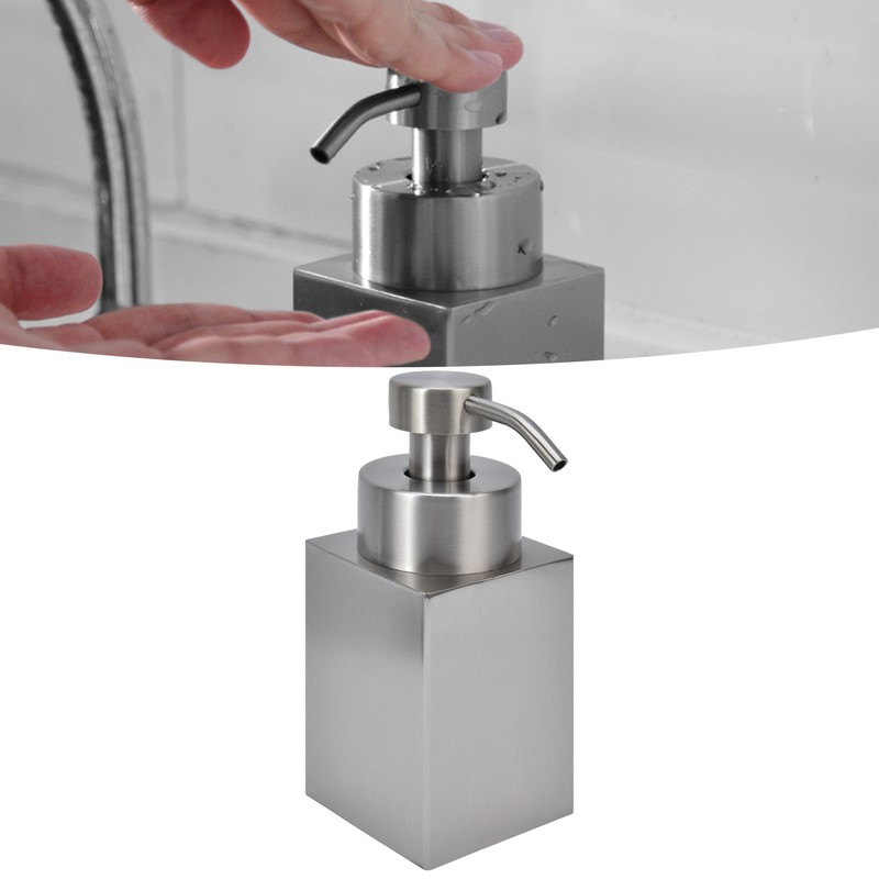 Hand Sanitizer Bottle Silver Large Capacity Non Slip 304 Stainless