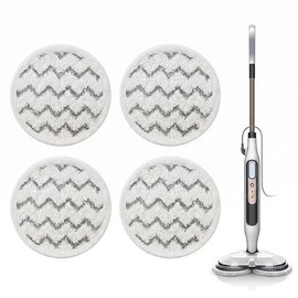 WZHHDM 4 PCS Steam Scrub Pads, Mop Replacement Pads, Reusable S6002 Microfiber Replacement Pads for Shark Steam Mop Shark Steam for Sealed Hard Floor