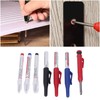 Carpenter Pencil Marker Set Multifunctional 6 Long Nib Deep Hole