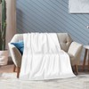 Yacik White Throw Blanket, Super Soft Cozy Warm Throw Blankets,