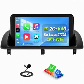 2G+64G Android Car Radio Stereo for Lexus CT200 2011-2018 9 Inch Touchscreen Head Unit Upgrade Radio Replacement with Carplay Android auto WiFi Bluetooth GPS SWC FM RDS