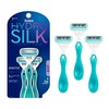 Schick Hydro Silk Schick Hydro Silk Sensitive Women's Disposable Razors, 3ct | 5-Blade Disposable Razors for Women Sensitive Skin | Travel Razor for Women