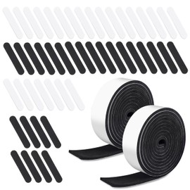 Hat Size Reducer Insert and 2 Rolls Hat Sizing Tape, Inserts to Make Fit Smaller for Cowboy, Fedora, Baseball Caps, Pana, Straw (Black & White)