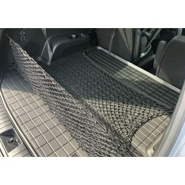 EACCESSORIES EA Trunk Organizer Cargo Net for GENESIS GV80 2021-2023–Floor+Envelope Style Cargo Nets for SUV Truck-Premium Mesh Car Trunk Organizer Vehicle Carrier Storage–Compatible with GENESIS GV80