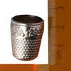 4 Pieces Sewing Thimbles, Small Metal Finger Protectors, Safety Hand