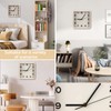 Maxspace Wooden Wall Clock, 8 Inch Non-Ticking Silent Square Wall