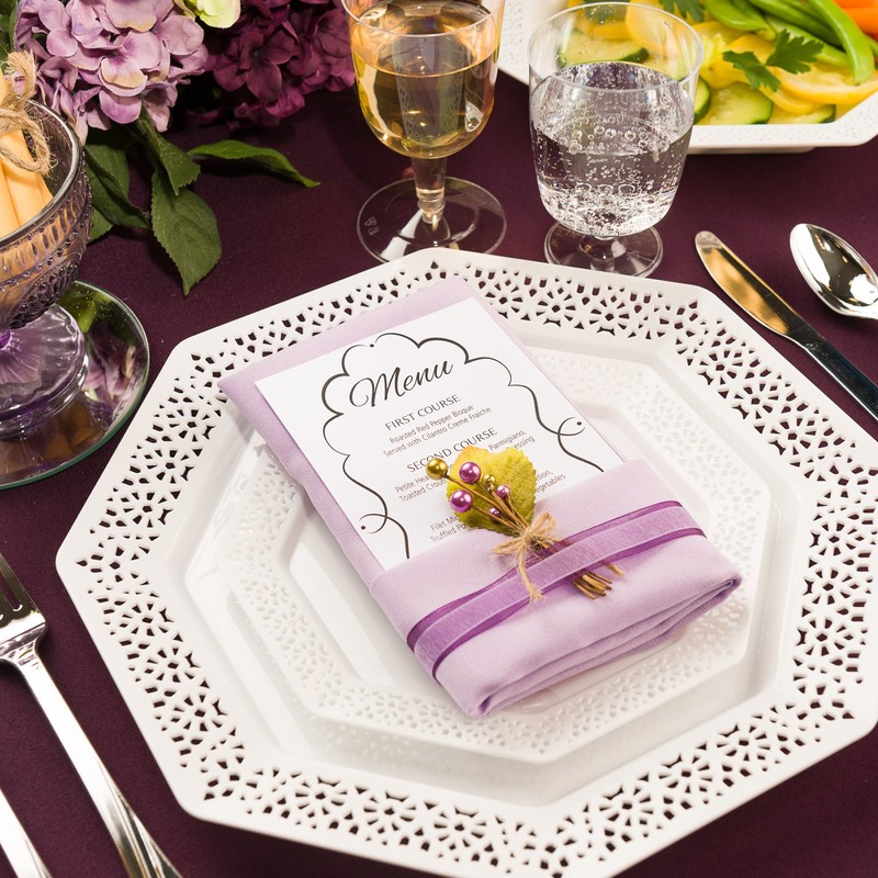 Plastic Cutlery Silverware Heavyweight Disposable Flatware, Plastic Cutlery Like Silver