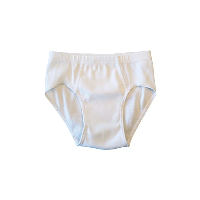 HERMKO 2850 Pack of 4 Boys' Briefs Plain 100% Organic