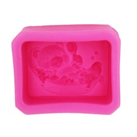 Bathing Bear Soap Mold Silicone Soap Mold Craft Molds DIY Handmade soap molds