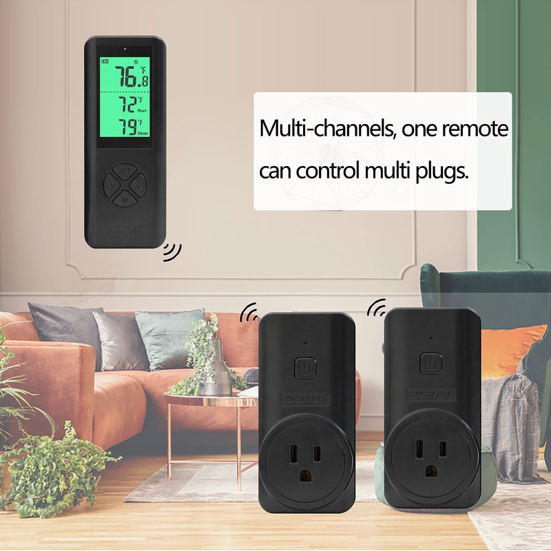 DIGITEN Wireless Temperature Controller, Remote Control Detect Temp, Digital Remote