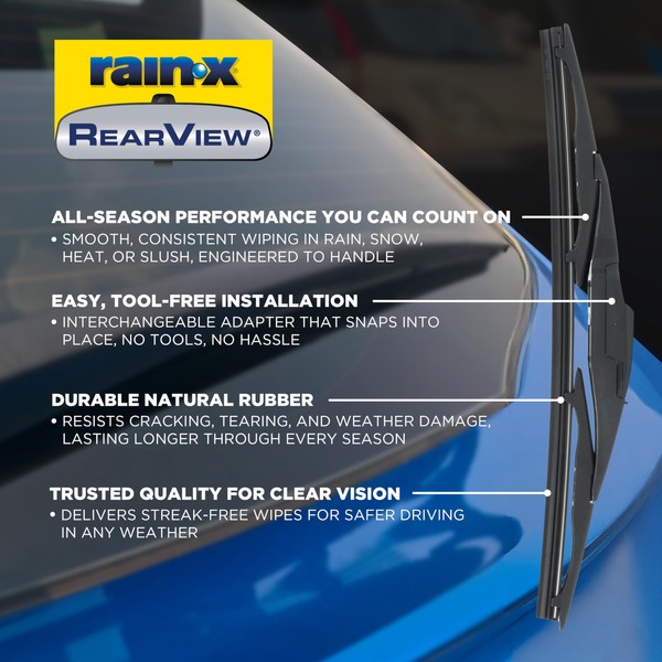 Rain-X Rain-X 850214 RearView Wiper Blade 14", OEM Replacement Rear