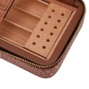 Wood Portable Travel Outdoor Cigar Humidor PU Leather Cigar Storage