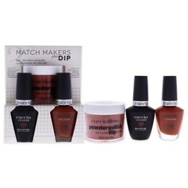 Cuccio Colour Matchmakers Plus Nail Dip - Matching Mani-Pedi With Flawless Coordination - A Color Lacquer And Color Veneer Gel Polish In The Same Color - Natural State - Large - 3 Pc Kit