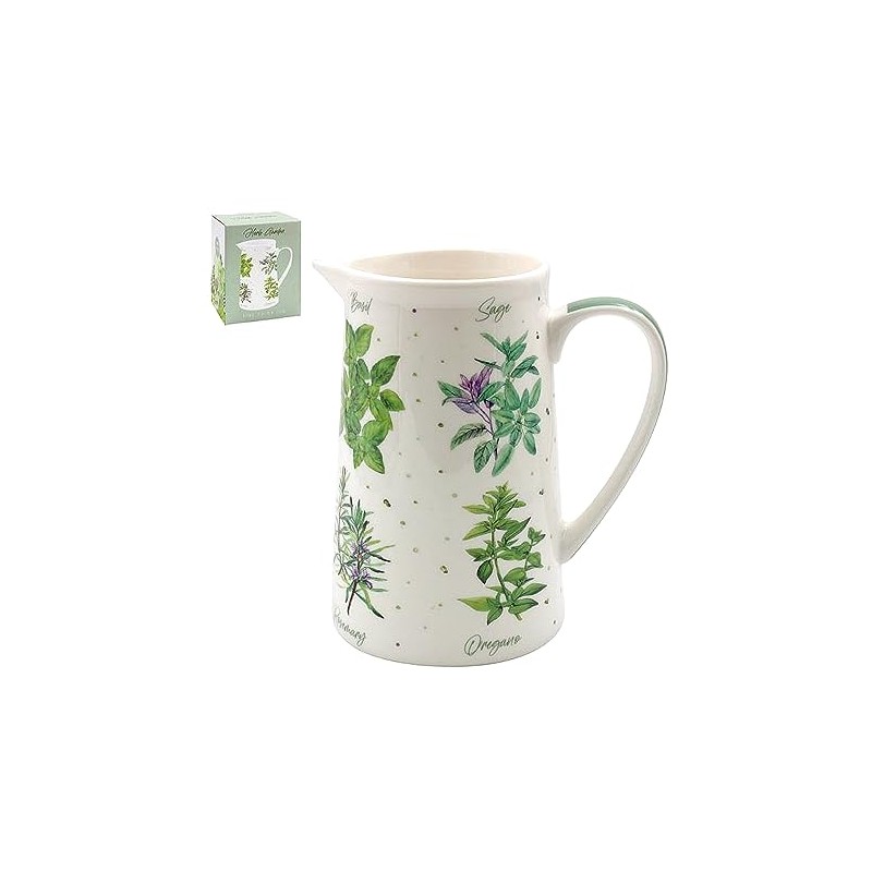 The Leonardo Collection LP95060 Herb Garden Milk Cream Jug, Fine
