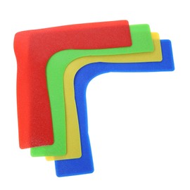 BIUDECO 4 Pcs Skid-Resistant Tennis Court Markers PVC Ground Line Stickers Badminton Tennis Court Labels High Visibility