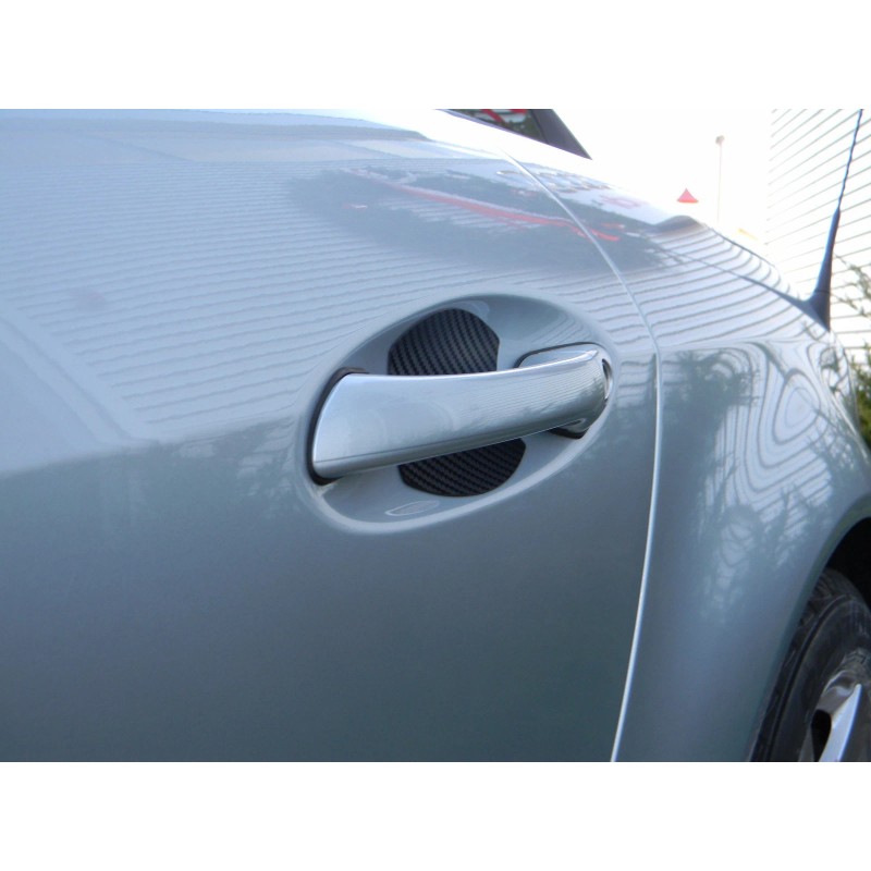 Cupeez Carbon Fiber Door Handle Scratch Protector Guard Trim Fits