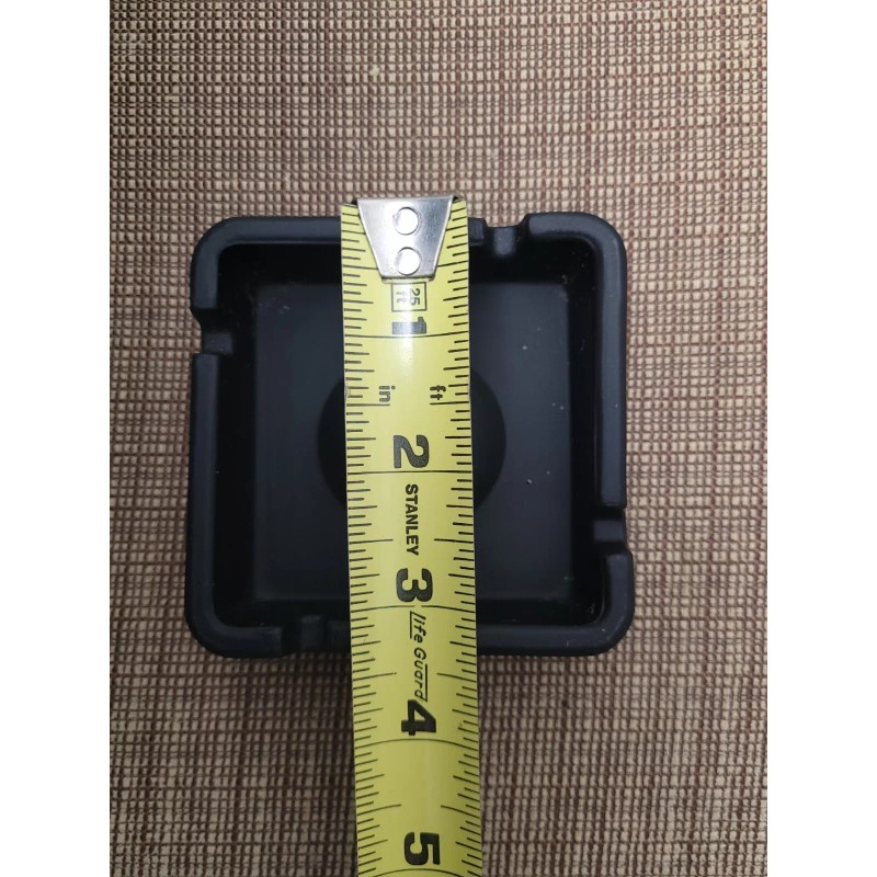 Vintage Camel Ashtray Square Black Glass