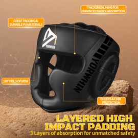 Kids Boxing Headgear, Boxing Head Gear Training Sparring Safety Head Guard for Kickboxing, Sparring, Martial Arts, Karate, Taekwondo, Training Helmet for Boys Girls Youth