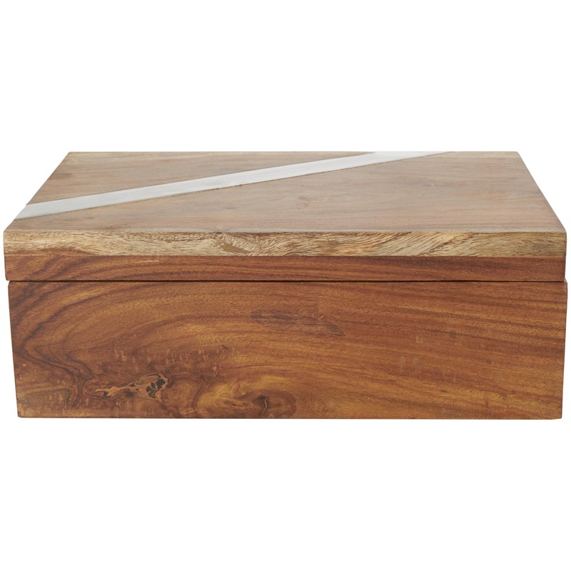 Deco 79 Mango Wood Decorative Box Decorative Keepsake Boxes with