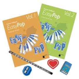 Easy Pop Band 1 + Band 2 (9790000000308, 9790000000315) + Heart Music Clip, Music Pencil, Sharpener and Eraser (Starter Set)