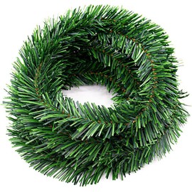 5 m fir garland Christmas decoration, PVC artificial Christmas ivy garland, for Christmas tree ornament decoration, waterproof, durable and useful, flexible use indoors and outdoors