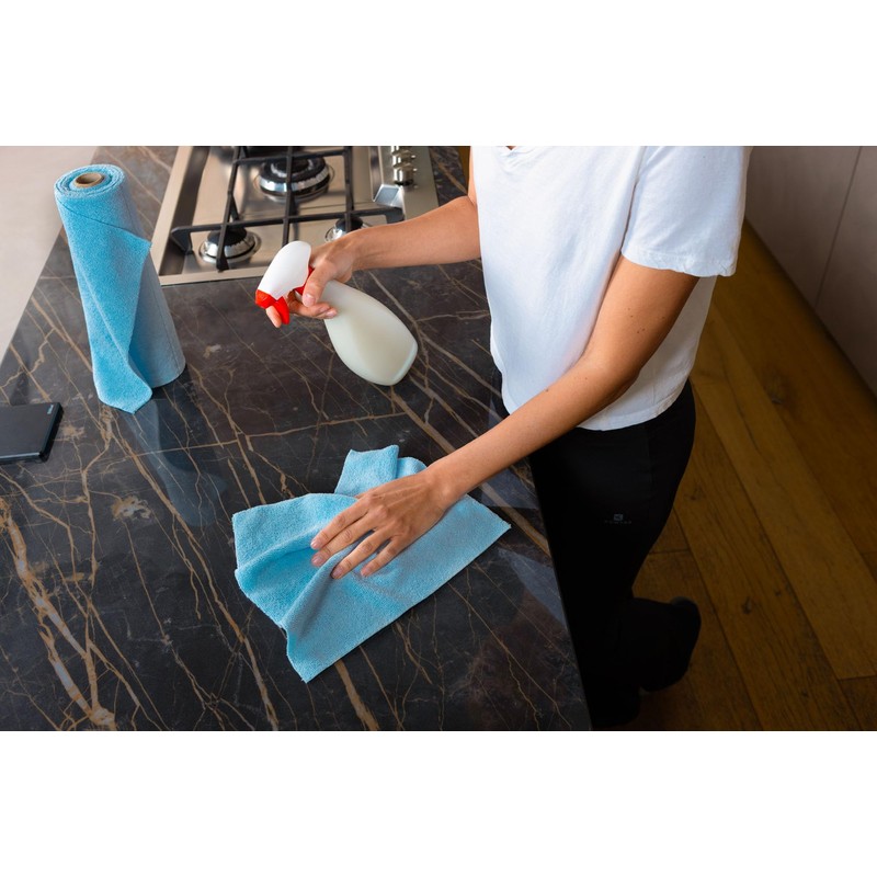 Tonkita | Rotolo Microfibra 20 Panni 30x30 cm, Panni Multiuso