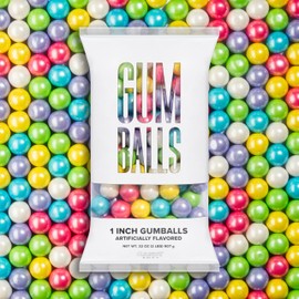 Candy Envy - Shimmer Spring 1 Inch Gumballs - 2lb Bag - 6 Bags with Approximately 113 Gumballs Per Bag - North American Made & Kosher Certified