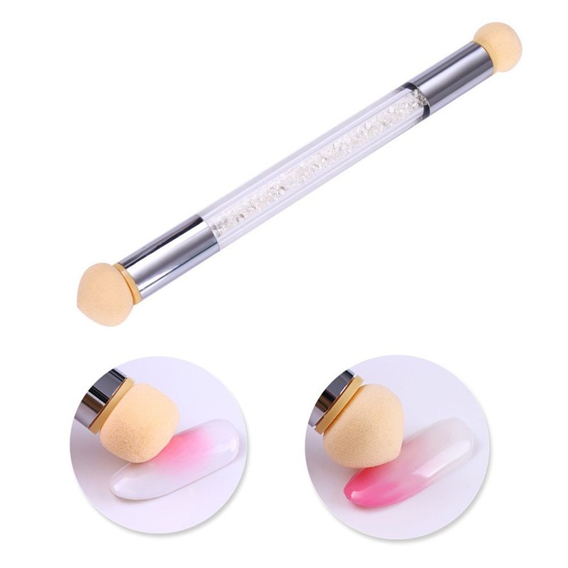 WOKOTO 3Pcs Nail Gradient Sponges Brush Pens Kit With Double