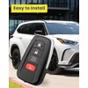 Key Fob Shell Case Replacement Fit for Toyota Highlander RAV4